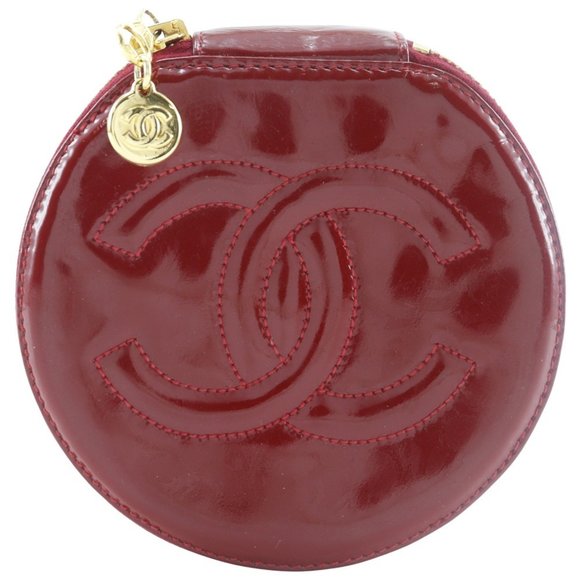 CHANEL Red Logo Pouch - Picture 1 of 9